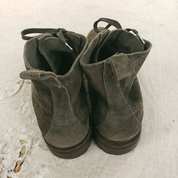 Allen Edmonds Caen Normandy Cap Toe Boots Brown Suede Leather Mens Size 13 D - Picture 5 of 9